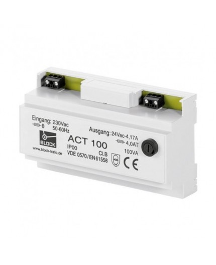Transformateur de sécurité 24VAC / 100VA