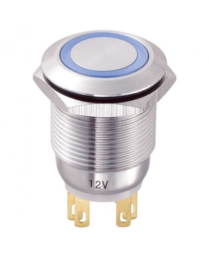 LAS1-GQ-11E-B-12V - Bouton poussoir anti vandalisme 12V