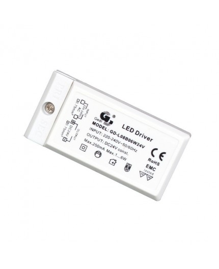 Alimentation Driver LED TENSION CONSTANT 6W  LK08B06W24V