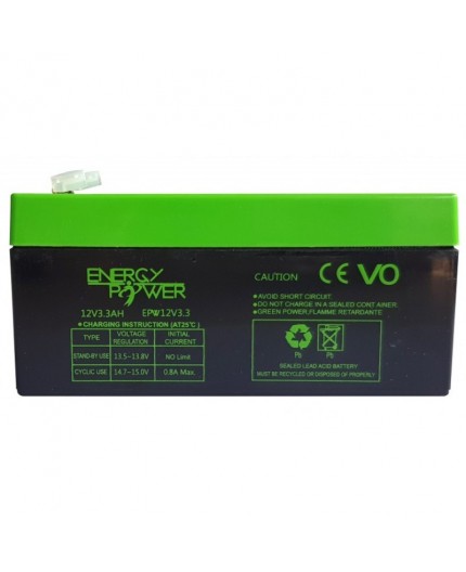 Batterie Étanche au Plomb 12 V / 3,3 Ah EPW12V3,3AH