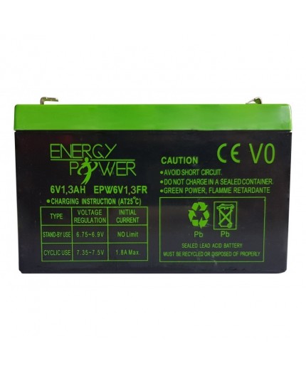 Batterie Étanche au Plomb 6 V / 1,3 Ah