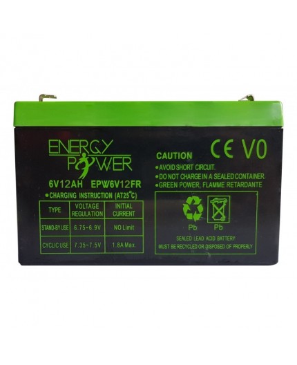 Batterie Étanche au Plomb 6 V / 12 Ah