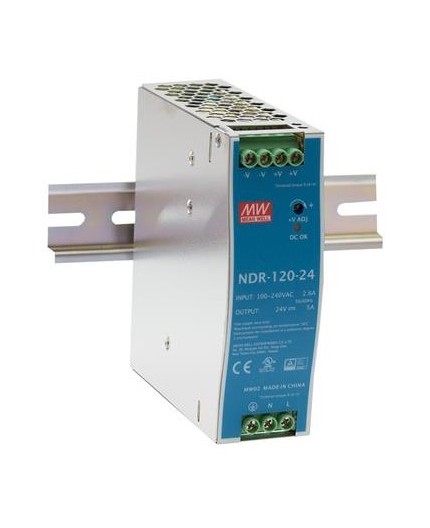 Alimentation RAIL DIN 24V / 5A | MEAN WELL